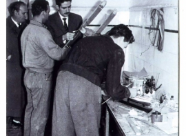 Talleres y laboratorios Escuela Politécnica Madre de Dios (Funcadia). 1945