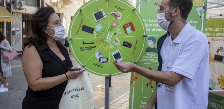 Campaña Reciclaje RAEE Greenweek. Ecolec