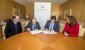 Firma del convenio con la Asociación de Abogados de Familia de Huelva